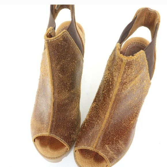 Sbicca Brown Wedge Ankle Boots - Picture 12 of 12